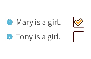 True False True False